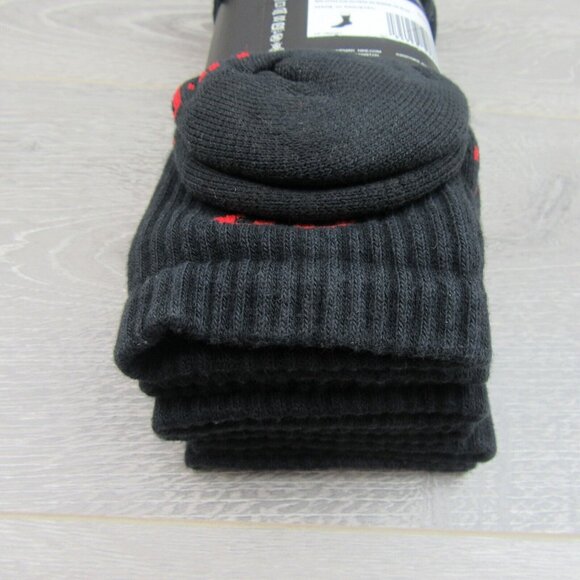 Jordan Essentials Crew Socks (3 Pairs) Mens Size 8-12 Black Red NEW - Picture 8 of 10
